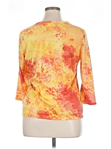 Christopher & Banks 3/4 Sleeve T-Shirt (view 2)