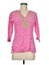 Escapada 100% Rayon Pink 3/4 Sleeve Blouse Size S - photo 1