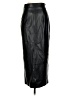 Express 100% Polyester Black Faux Leather Skirt Size 4 - photo 2