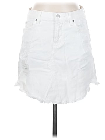 7 For All Mankind Denim Skirt (view 1)