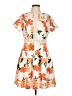 Alexia Admor Orange White Casual Dress Size 10 - photo 1