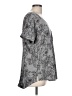 wonderly 100% Cotton Gray Short Sleeve Blouse Size L - photo 4