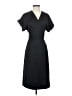 J.Crew 100% Polyester Solid Black Casual Dress Size S - photo 1