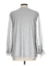 CeCe Silver 3/4 Sleeve Blouse Size L - photo 2