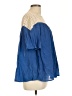 Umgee 100% Polyester Blue Short Sleeve Blouse Size L - photo 4