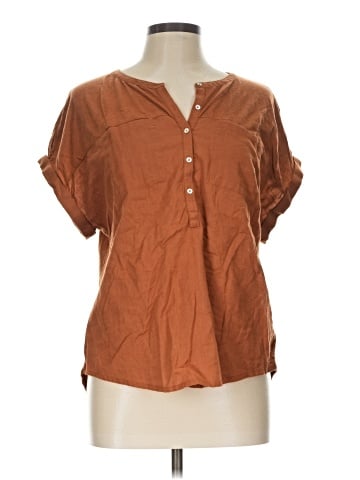 Lucky Brand Short Sleeve Blouse (view 1)