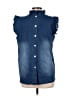 Mazik Blue Sleeveless Blouse Size L - photo 2