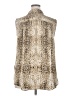 Worthington Animal Print Ivory Sleeveless Button-Down Shirt Size XXL - photo 2