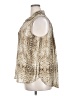 Worthington Animal Print Ivory Sleeveless Button-Down Shirt Size XXL - photo 5