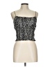 Glam 100% Polyester Silver Black Tube Top Size L - photo 1