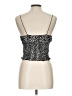 Glam 100% Polyester Silver Black Tube Top Size L - photo 2