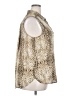 Worthington Animal Print Ivory Sleeveless Button-Down Shirt Size XXL - photo 4