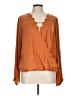 Umgee 100% Polyester Orange Long Sleeve Blouse Size L - photo 1