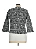 Christopher & Banks Print Gray Blazer Size 1X (estimated) - photo 2