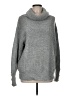 Assorted Brands Solid Gray Turtleneck Sweater One size - photo 1
