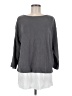 Purejill Gray 3/4 Sleeve Top Size M - photo 1