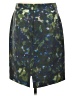 J.Crew 100% Polyester Camo Green Casual Skirt Size 6 - photo 2