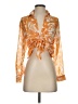 Timing Orange 3/4 Sleeve Blouse Size S - photo 1
