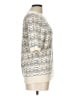 Ann Taylor LOFT Chevron-herringbone Ivory Pullover Sweater Size L - photo 4
