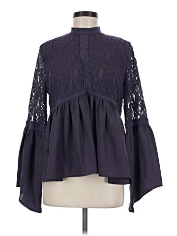 Sun & Shadow Long Sleeve Blouse (view 1)