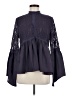 Sun & Shadow 100% Polyester Purple Long Sleeve Blouse Size M - photo 1