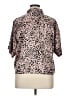 Joyspun Animal Print Pink Short Sleeve Blouse Size 16 - photo 2