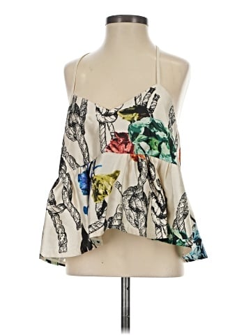 Tibi Sleeveless Silk Top (view 1)