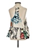Tibi 100% Silk Ivory Sleeveless Silk Top Size 0 - photo 2