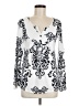Halife 100% Polyester White Long Sleeve Henley Size M - photo 1
