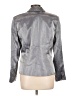 Alex Evenings 100% Polyester Metallic Silver Blazer Size 12 - photo 2