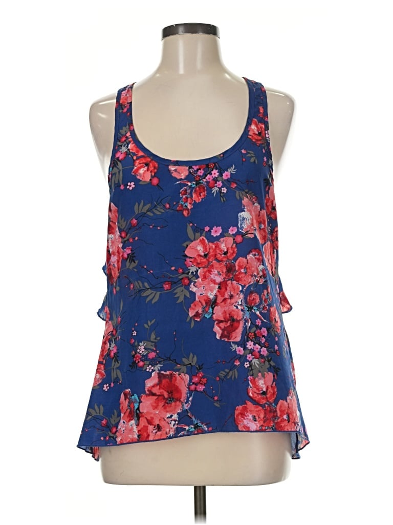 Pre-owned Studio Y Sleeveless Blouse In Blue
