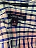 Lands' End 100% Baumwolle Checkered-gingham Blue Long Sleeve Button-Down Shirt Size 6 - photo 7