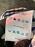 Lands' End 100% Baumwolle Checkered-gingham Blue Long Sleeve Button-Down Shirt Size 6 - photo 8