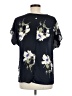 West Kei 100% Polyester Blue Short Sleeve Blouse Size M - photo 2