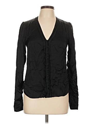 Veronica Beard Long Sleeve Silk Top (view 1)