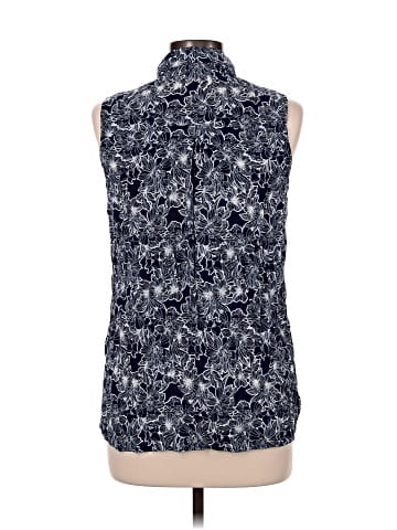 Attention Sleeveless Button-Down Shirt (view 2)