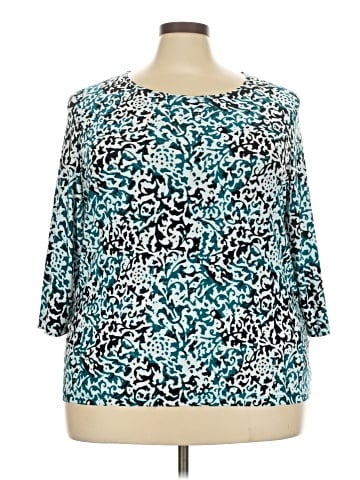 JM Collection 3/4 Sleeve Blouse (view 1)