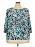 JM Collection Teal 3/4 Sleeve Blouse Size 3X - photo 1