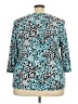 JM Collection Teal 3/4 Sleeve Blouse Size 3X - photo 2
