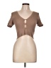 Forever 21 Brown Short Sleeve Henley Size M - photo 1