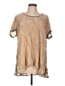 Johnny Was Tan Short Sleeve Top Size L - photo 1