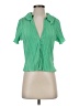 Monki 100% Polyester Green Short Sleeve Polo Size XXS - photo 1