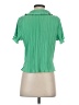 Monki 100% Polyester Green Short Sleeve Polo Size XXS - photo 2