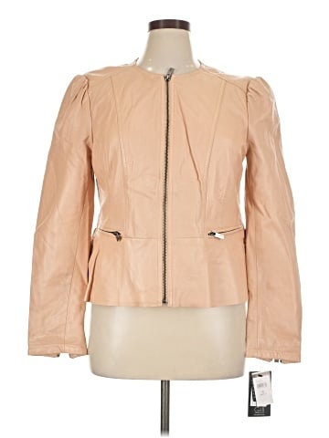 Black Rivet Faux Leather Jacket (view 1)