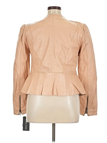 Black Rivet Faux Leather Jacket (view 2)