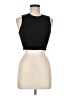 Happily Grey 100% Polyester Black Sleeveless Top Size M - photo 1