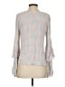 Lovestitch 100% Rayon Gray Pink Long Sleeve Blouse Size S - photo 2