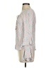 Lovestitch 100% Rayon Gray Pink Long Sleeve Blouse Size S - photo 5