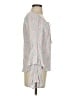 Lovestitch 100% Rayon Gray Pink Long Sleeve Blouse Size S - photo 4
