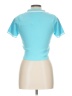 Daisy Teal Short Sleeve Top Size L - photo 2